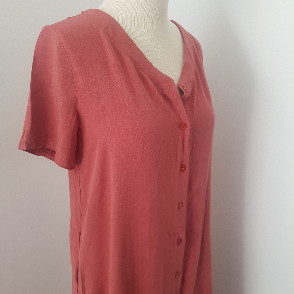 Boho button up dress